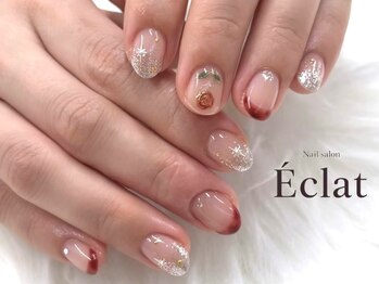 エクラ(Eclat)の写真/ただのシンプルじゃ終わらせない。細部まで美しい“一味違う”洗練ネイルをご提供◎うっとり見惚れる指先に