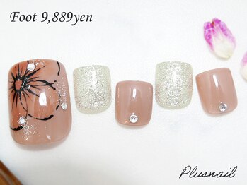プラスネイル 池袋西口店(PLUS NAIL)/【1491】定額9,889円フラワー