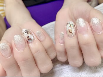 大人のシェルネイル☆