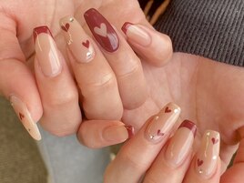 大人ハートネイル