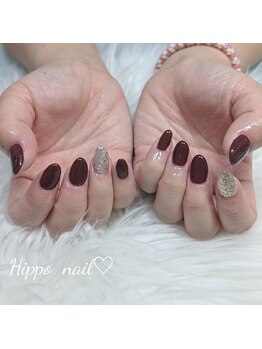 ヒポ ネイル(Hippo Nail)/長さ出し+ワンカラー★