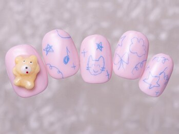 アイネイルズ 町田店(I nails)/ゆるイラストくま10480円