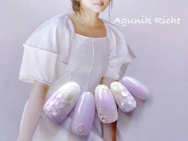 【紫陽花ネイル】