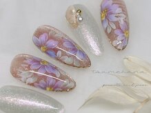 ツメハナ/手描きフラワーネイル