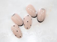 ドット☆ヌーディー☆細フレンチ