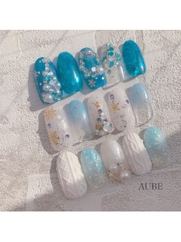 オーブ(AUBE)/冬ネイル クリスマスネイル