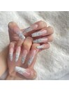キラキラロングネイル