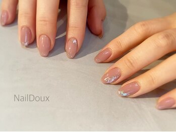 ネイル ドゥ 岡山駅前店(Nail Doux)の写真/【自爪を削らないパラジェル&フィルイン施術】オフィスでもOKな上品デザイン◎好感度も高く大人女性に人気