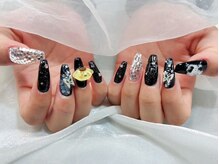 プティ アイビューティ 京橋店(peTiT eyebeauty)/推しネイル　ブラックネイル