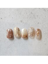 マノ(mano)/フラワーニュアンスネイル