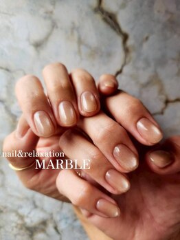 ネイルアンドリラクゼーション マーブル(MARBLE)の写真/爪の悩みを自信に変える！セラピストの知識×ネイリストの技術で、根本から美しく♪いつ見ても綺麗な爪に◎