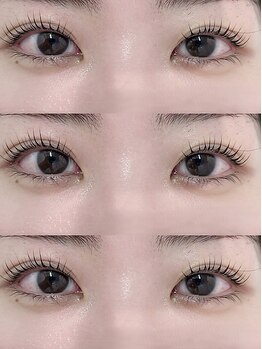 ジュイール 富士見ヶ丘店(jouir)の写真/【一重/奥二重/左右のまぶたの幅が違う】お悩み解消◎フラットラッシュで根元からスッと立ち上げ目力UP!