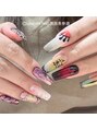 ユニコーンネイル 原宿表参道(unicorn nail)&nbsp;チップ長さだし10本お持ち込みデザイン