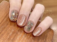 トゥートゥー(TOUTOU)/ベージュピンクx埋め尽くし