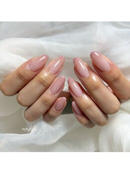 透明感あるピンクグラデーション