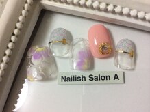 ネイリッシュサロン エー(Nailish Salon A)/カスタムハンド2時間コース/9500