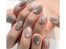 グラマラス アンジェアイ 荻窪店(glamourous ange eye)/グレージュネイル