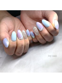 アイビーネイル(ivy-nail)/縦グラデーション×オーロラ