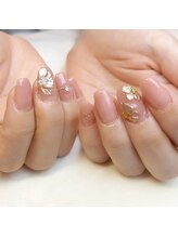 ピオニーネイル(peony nail)/ミラーフラワー
