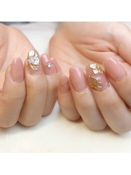 ピオニーネイル(peony nail)/ミラーフラワー