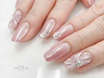 サロンドルクリア 銀座店(Salon de LUCULIA)/＃ニュアンス フラワーネイル