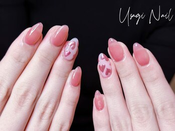 ウサギネイル 新大久保店(usagi nail)/マグネットフレンチ秋可愛い