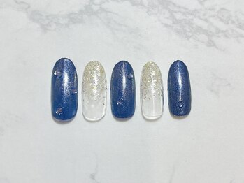 シンプル定額 シルバーラメ