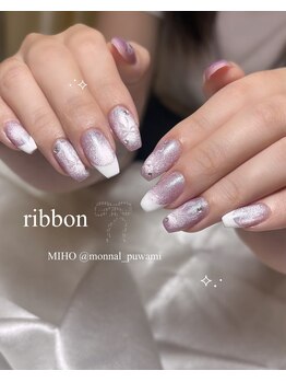 モナールアンド(MONNAL&)/リボンネイル