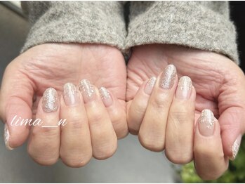 リマネイル(lima nail)/ほんのりピンクツイード
