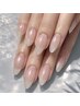 【自爪風】美フォルムクリアネイル／補強 ¥4,500