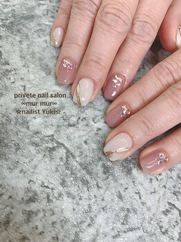 プライベート ネイルサロン マーマ(murmur)/大人きれいめネイル