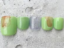 フリークネイル(FREAK Nail)/ネオンインクサマーFOOT ¥10000