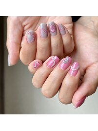 うねうね個性派ネイル