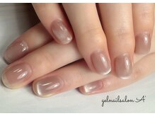 ジェルネイルサロンエー(gelnail salon A’)/マグネット/シンプル/フレンチ