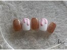 バレンタインネイル