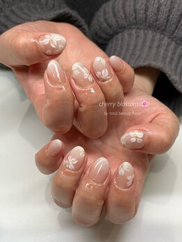 トータルビューティーローズ(Rose)/アクリル3d桜ネイル