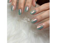 ミントジュレップ(Mint Julep)の雰囲気（【オーロラネイルも】ART☆究極シンプル定額デザイン）