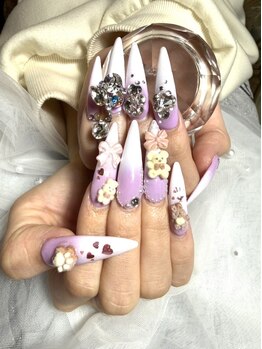 シャンネイル(SHAN Nail)の写真/【自爪の形に合わせて作る圧倒的美フォルム】《チップジェル変更-¥1,000/オフ無で1時間30分の時短ネイル》