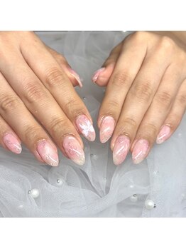 ニュアンスリボンネイル