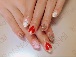 バレンタインネイル(^^)/