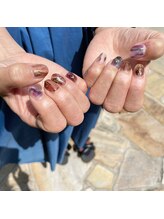 プリュネ(Prune)/パープル×ブラウンnuance