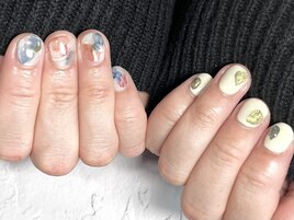 ニュアンスアシメネイル
