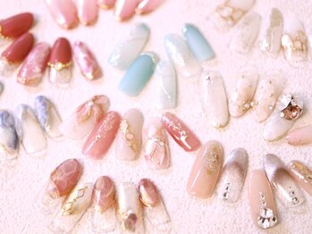 ネイルサロン ドルチェネイル 柏店(Dolce.Nail)の写真/【300種以上から選べる★Sweetコース】ハイセンスネイル★大理石/天然石/シェル/トレンドアート豊富◎