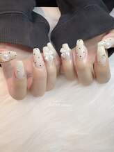 リッシュ ドゥ(RICHE deux)/ミルクホワイト×パールリボン