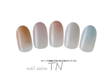 ナチュラルネイル☆パール入り♪