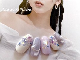 【紫陽花ネイル】