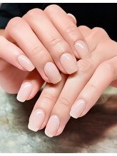 ヒットヘッドネイル(HIT HEAD NAIL)/シンプルネイル×ベージュ