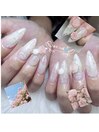 話題の春季節のローズ畑