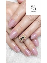 ホワイトベース(White base)/くまネイル