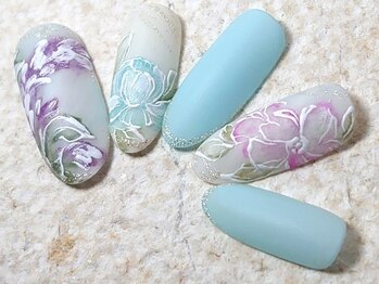 ネイリックス アヴェニール(NAILX avenir)/涼しげフラワー